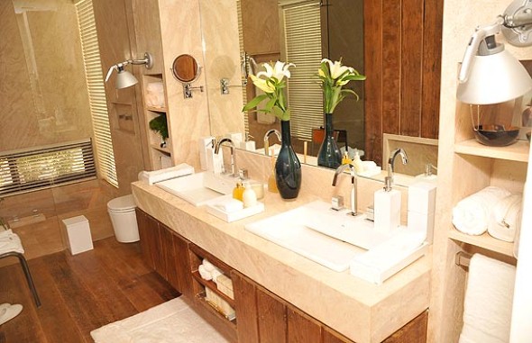 17 ideias para decorar seu banheiro e lavabo com flores ou plantas -> Decoracao Banheiro Plantas 17 ideias para decorar seu banheiro e lavabo com flores ou plantas -> Decoracao Banheiro Plantas