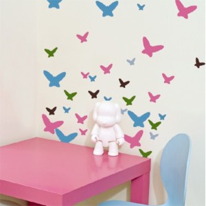 Enfeitar paredes com borboletas 001