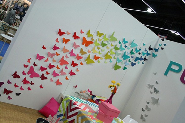 Enfeitar paredes com borboletas 013