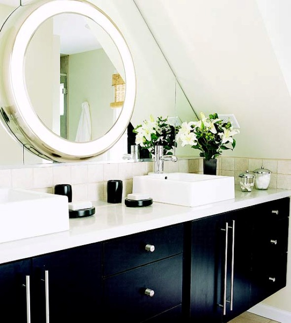 Espelhos para decorar o banheiro 001