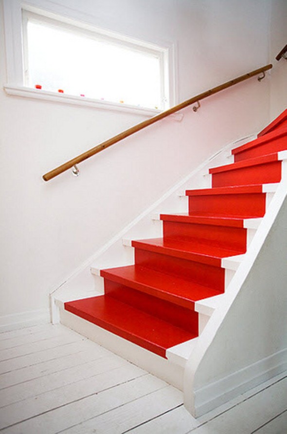 Decorar escadas com degraus pintados 003