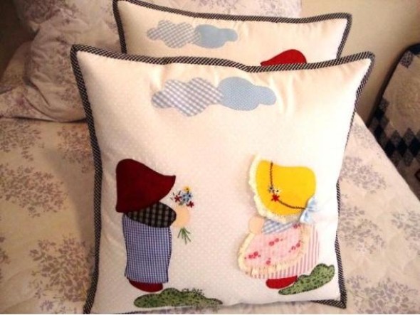 Decoração em patchwork para almofadas e travesseiros 014
