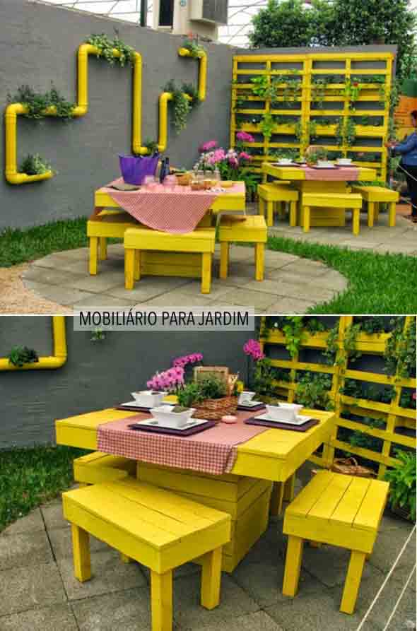 decoracao para jardim de sitio:Modelos de decoração com paletes para seu jardim decoracao para jardim de sitio:Modelos de decoração com paletes para seu jardim