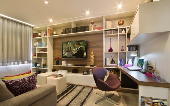 Home Office Em Sala De Estar ~ de escritório pessoal, que foi montado e idealizado na sala de estar Home Office Em Sala De Estar ~ de escritório pessoal, que foi montado e idealizado na sala de estar