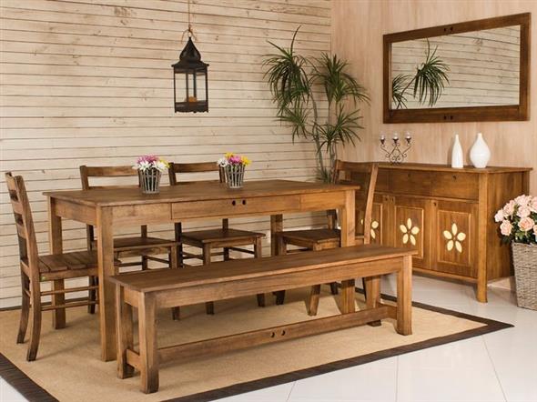 Lindas mesas de madeira rústicas para decorar sua casa Modelos de mesas para casa