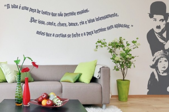 Casa decorada com adesivos personalizados 003