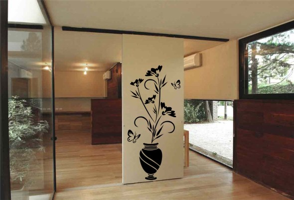 Casa decorada com adesivos personalizados 007