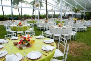 Decoração para festa de casamento de manhã 001