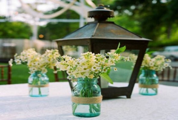 Decoração para festa de casamento de manhã 011