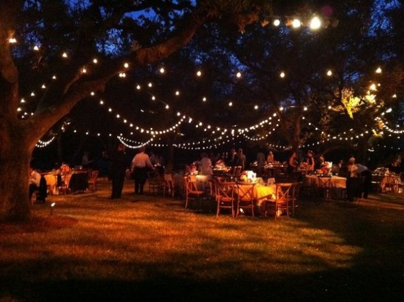 Decoração para festa de casamento de noite 008