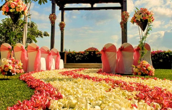 Decoração para festa de casamento de tarde 006