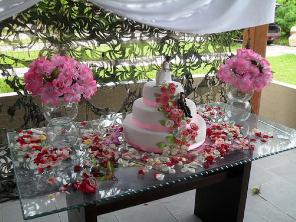 Decoração para festa de casamento de tarde 008