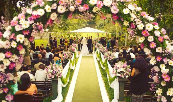 Decoração para festa de casamento de tarde 009