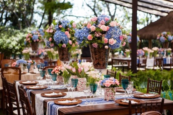 Decoração para festa de casamento de tarde 010