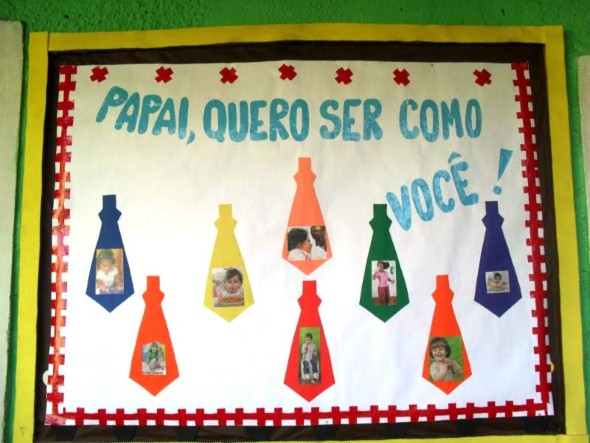 Decoração sala de aula Dia dos Pais 016