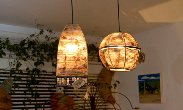 Decoração com luminárias suspensas  014