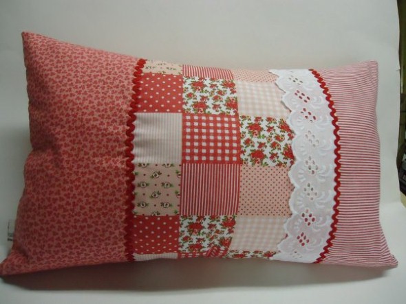 Decoração em patchwork para almofadas e travesseiros 006
