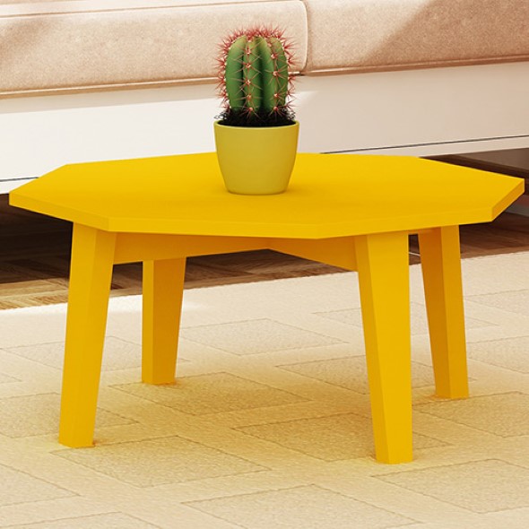 Usar mesas amarelas na decoração 016