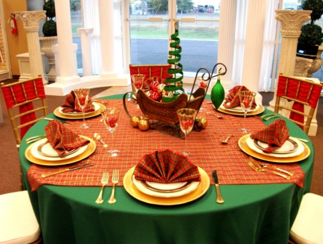 decoração linda mesa natal 