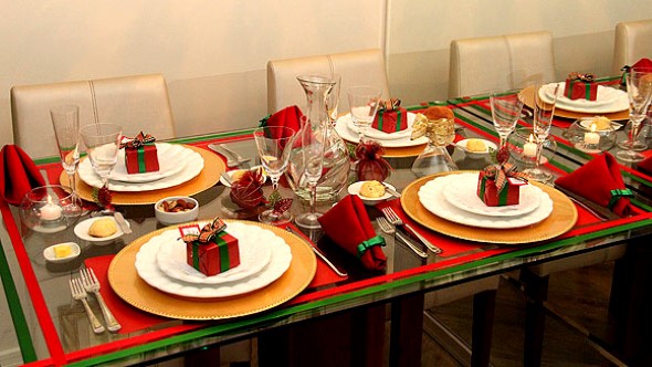 24 idéias de como decorar a mesa de Natal