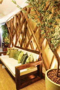 Ambientes decorados com bambu 004