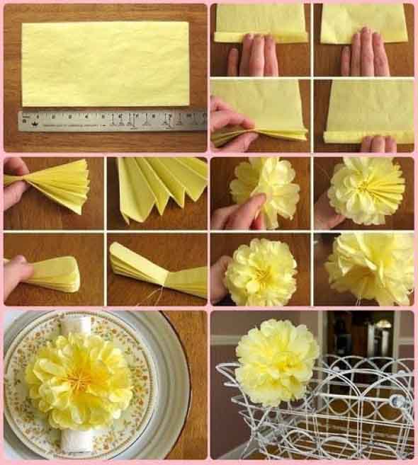 Tutoriais, videos e fotos de flores de papel para o Dia das Mães