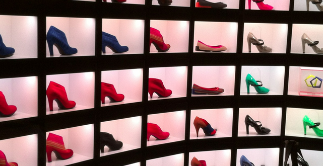 22 idéias para decorar loja de calçados