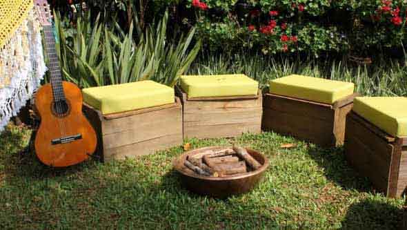 Móveis para decorar seu jardim 014