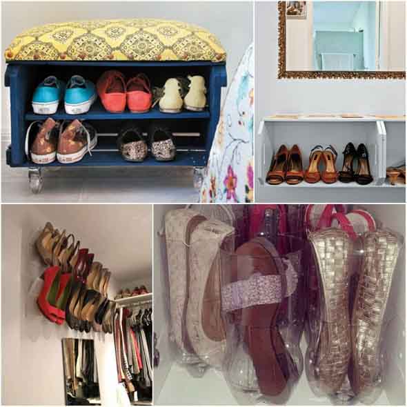 Ideias práticas para organizar seus sapatos 015