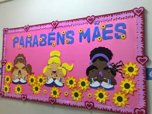 Decoração para o Dia das Mães em escola 004