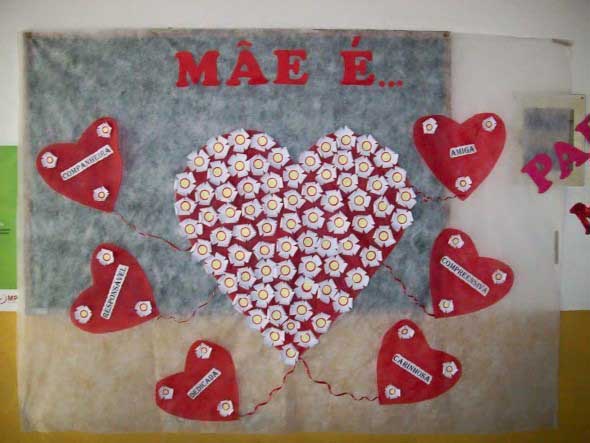 Decoração para o Dia das Mães em escola 008