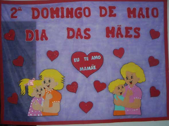 Decoração para o Dia das Mães em escola 015