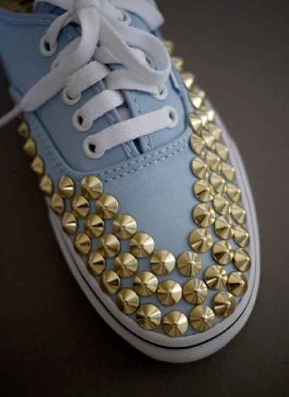 Customização de sapatos com sales tecido