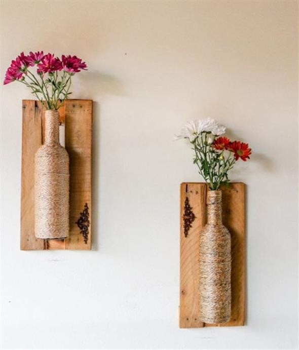 decoração com garrafas de vidro 004