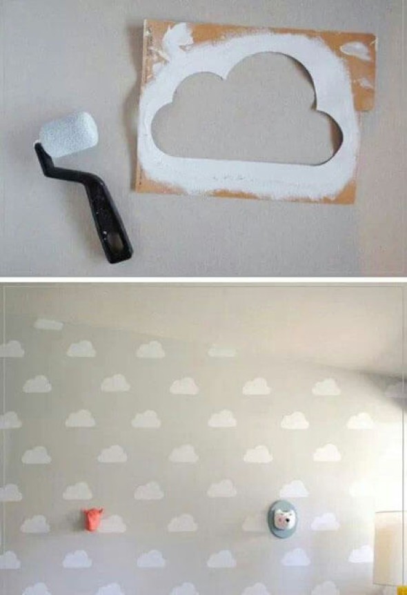 Como pintar as paredes com moldes 001