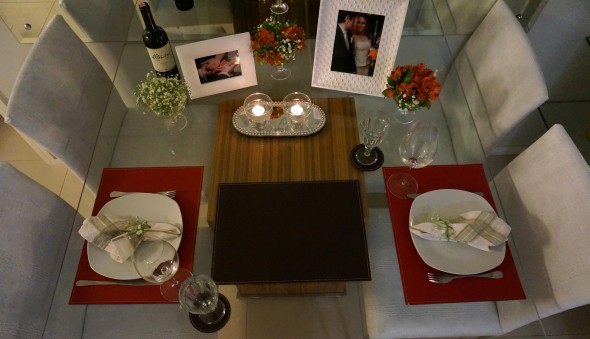 Decorando uma mesa de jantar romântica 011