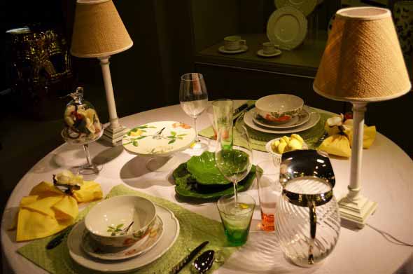 Decorando uma mesa de jantar romântica 014