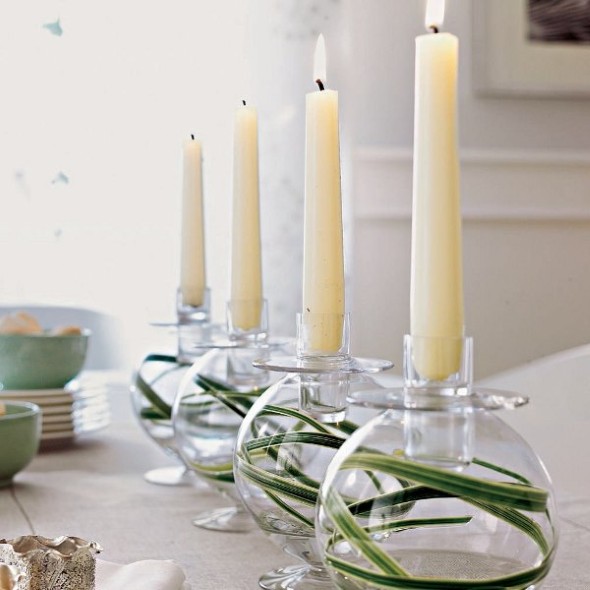 Decoração com lamparinas e castiçais 017