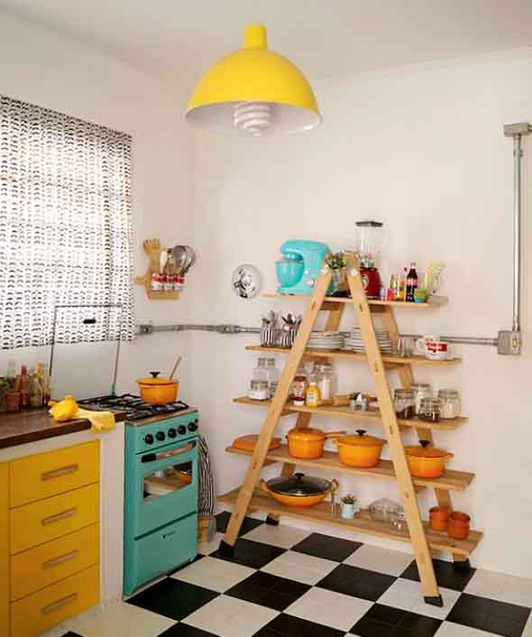 Decoração vintage na cozinha 004