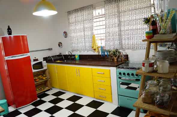 Decoração vintage na cozinha 014