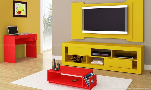 Decore sua casa com móveis coloridos 007