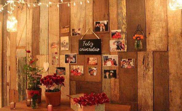 Decore sua festa em estilo rústico 008