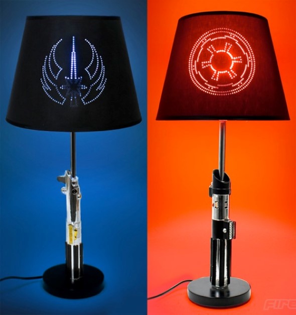 Modelos de luminárias geek decoração criativa