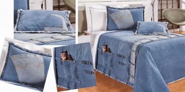 Decore sua casa com peças de jeans velhos 004