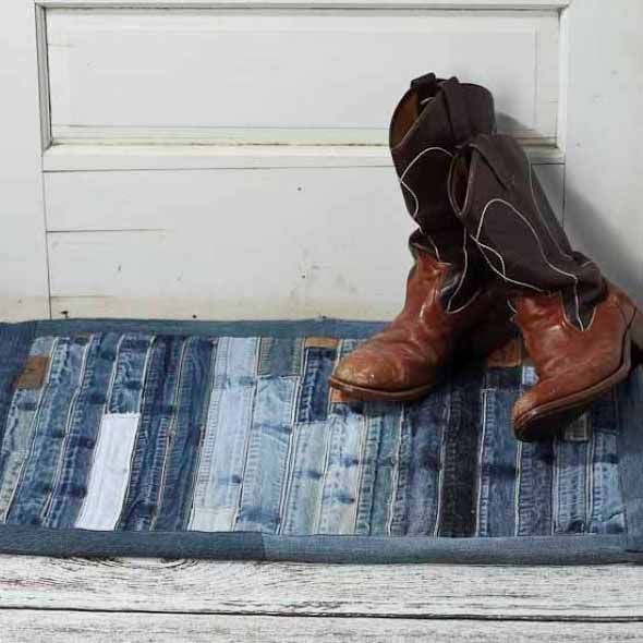 Decore sua casa com peças de jeans velhos 012