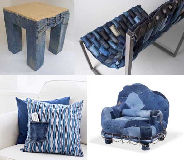 Decore sua casa com peças de jeans velhos 015