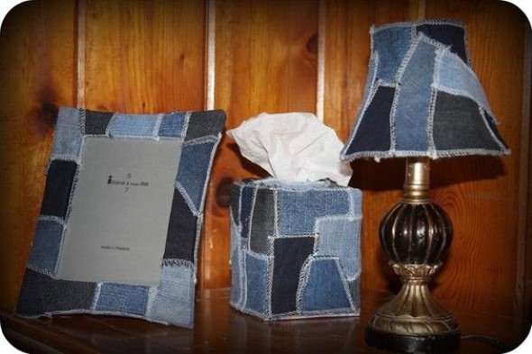 Decore sua casa com peças de jeans velhos 018