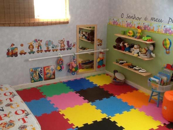 Piso emborrachado para quarto infantil 014