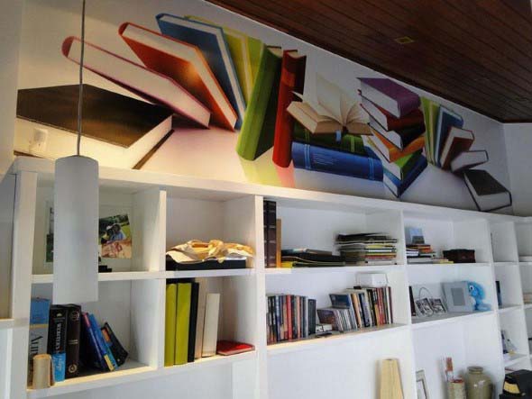 Como usar livros na decoração 012