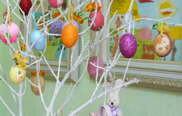 Ovos de páscoa na decoração 016